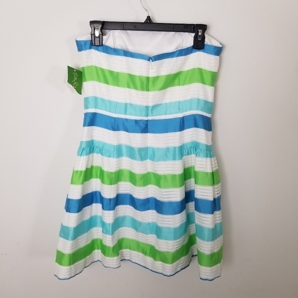 Lilly Pulitzer Jordan Sleeveless Mini Striped Dress A-Line - Picture 4 of 7